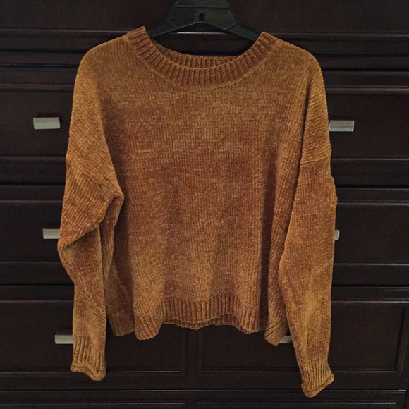 Ambiance Sweaters - Chenille /Mustard  Color Sweater